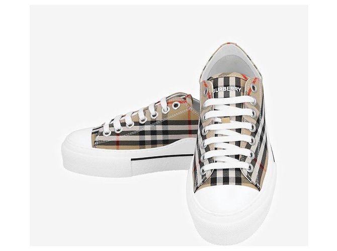Burberry Check Cotton Men's Sneakers - view 8