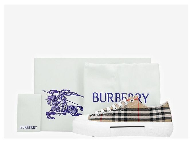 Burberry Check Cotton Men's Sneakers - view 9