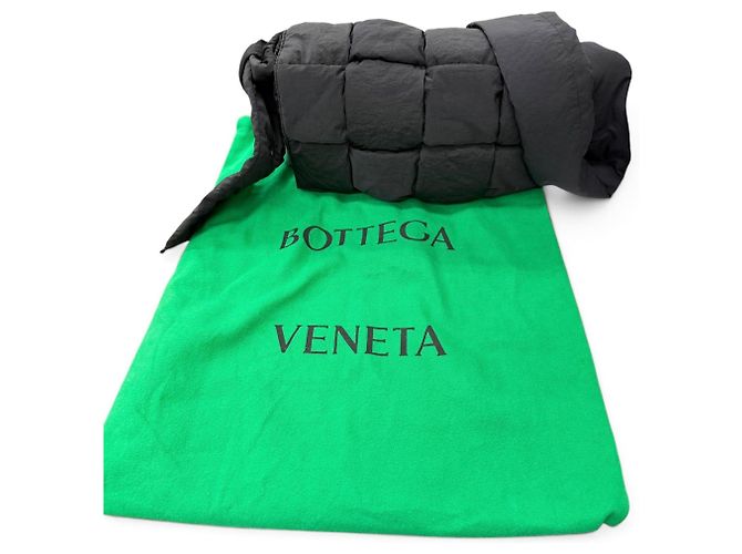 Borsa a tracolla Bottega Veneta Nylon Intrecciato Padded Tech Cassette Nero - vista 2