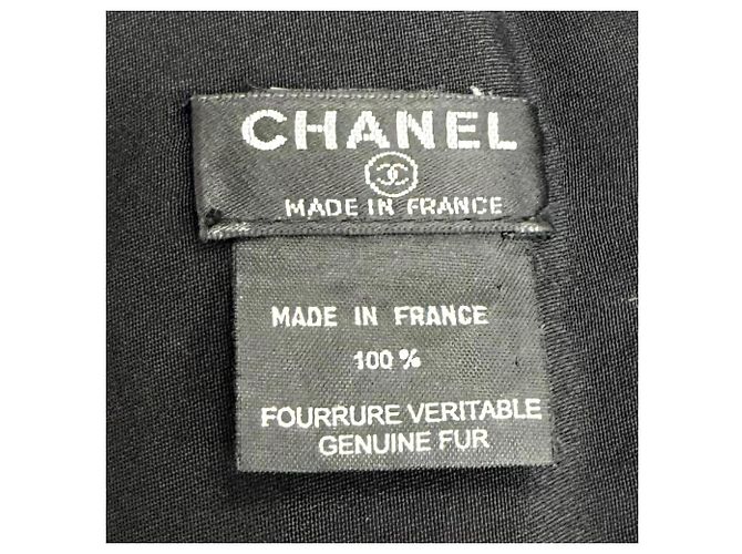 Stola in pelliccia di coniglio marrone scuro Chanel - vista 8