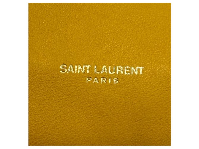 Borsa a tracolla Saint Laurent in pelle gialla Giallo - vista 10
