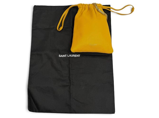 Borsa a tracolla Saint Laurent in pelle gialla Giallo - vista 2