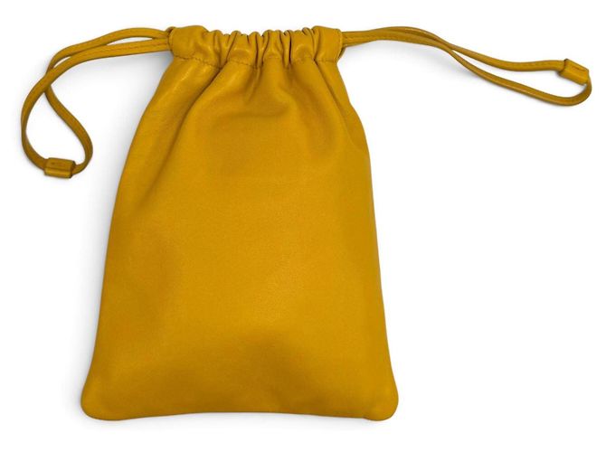 Borsa a tracolla Saint Laurent in pelle gialla Giallo - vista 4