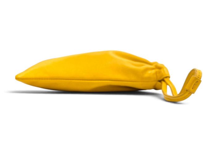 Borsa a tracolla Saint Laurent in pelle gialla Giallo - vista 5