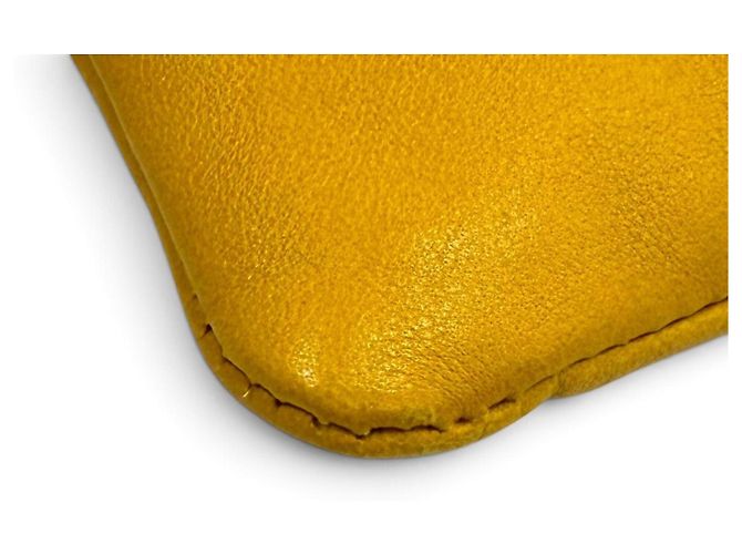Borsa a tracolla Saint Laurent in pelle gialla Giallo - vista 8