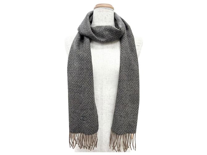 Stola lunga in cashmere marrone Chanel G18 - vista 2