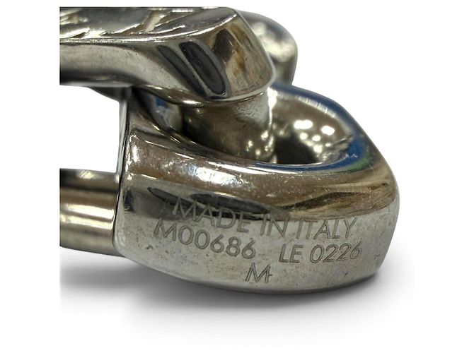 Bracciale a catena Monogram Louis Vuitton Nero Argento - vista 6