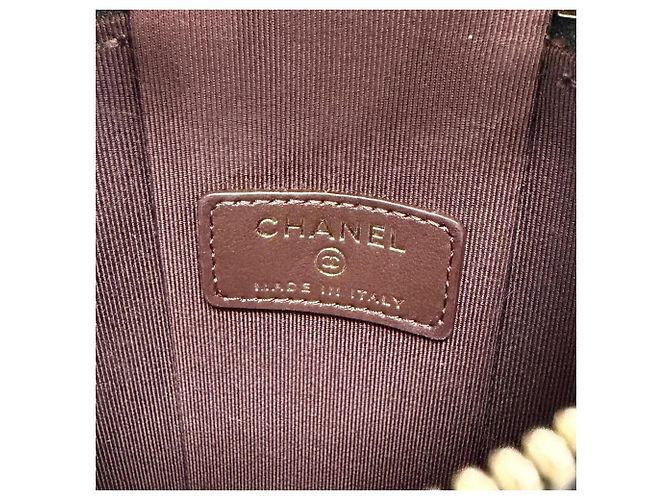 Borsa telefono Chanel Matelassé Caviar Skin Vanity Nero - vista 14