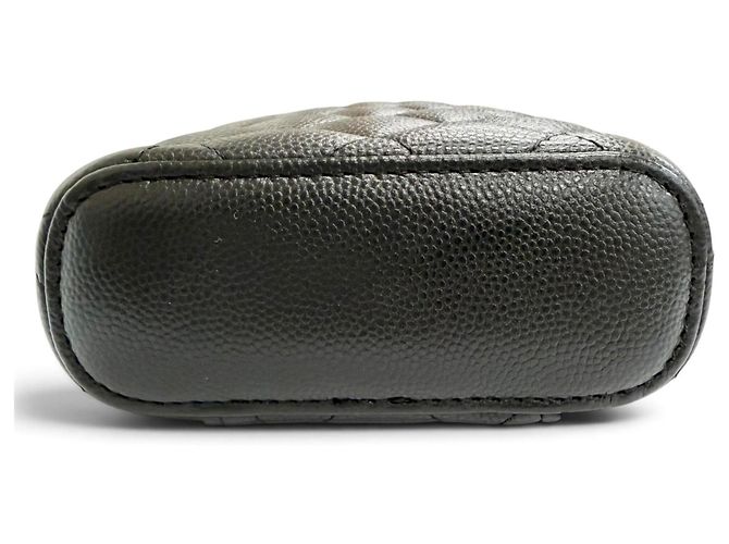 Borsa telefono Chanel Matelassé Caviar Skin Vanity Nero - vista 6