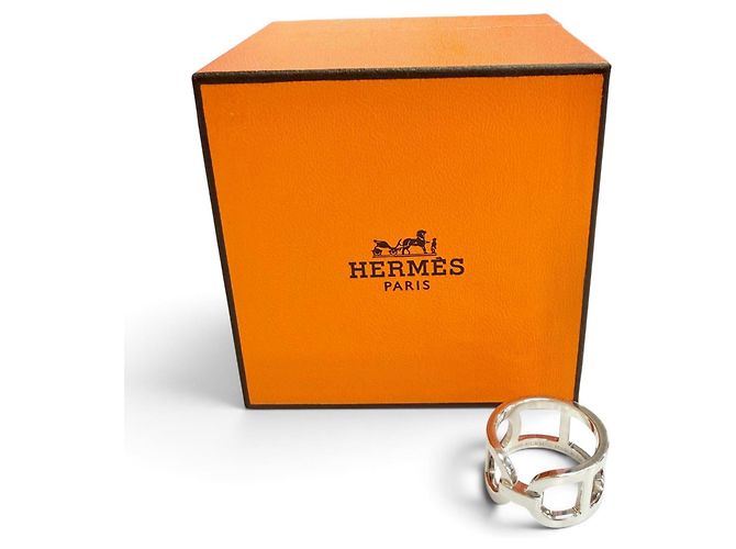 Ring Hermès Anello HERMES Everchaine d'Ancre Argento - vista 2