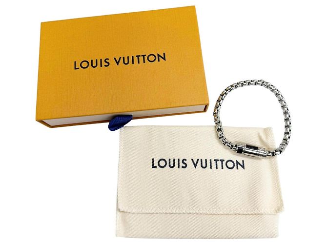 Bracciale con ciondolo Louis Vuitton Monogram Eclipse Nero Argento - vista 2