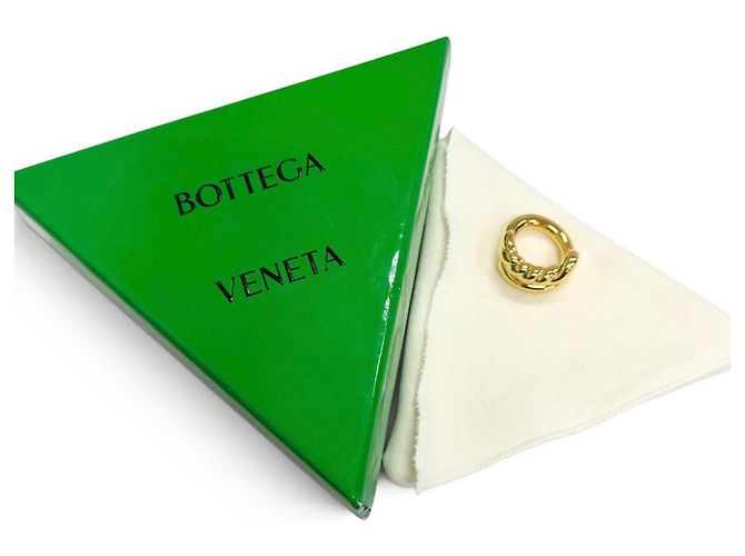Anello Twist Band in oro Bottega Veneta - vista 2