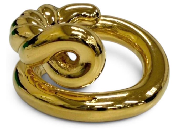 Anello Twist Band in oro Bottega Veneta - vista 3