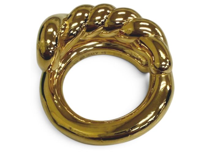 Anello Twist Band in oro Bottega Veneta - vista 5