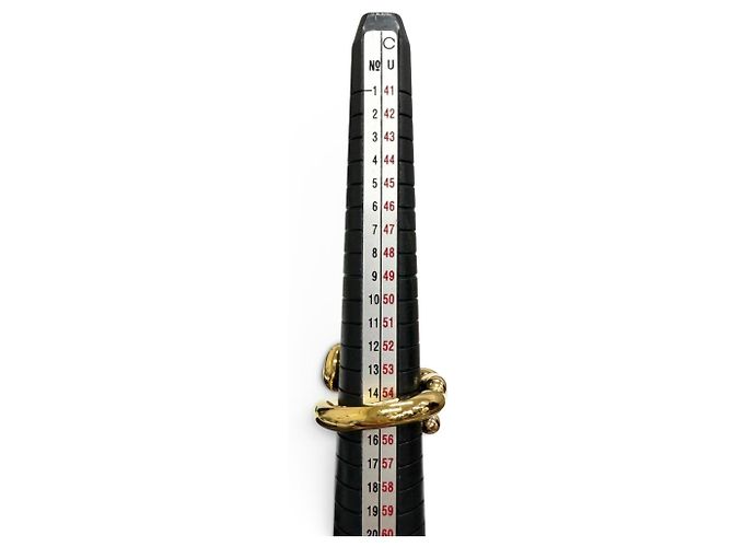 Anello Twist Band in oro Bottega Veneta - vista 7