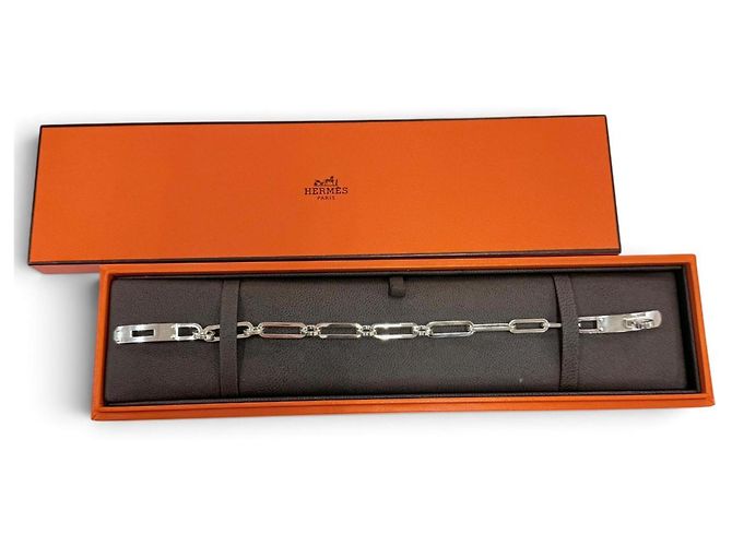 Hermès Bracciale Hermes Kelly Chaine Simple Tour Argento - vista 2