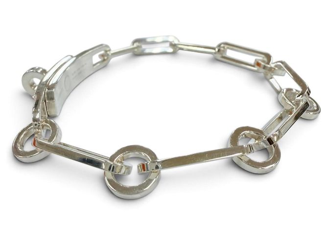 Hermès Bracciale Hermes Kelly Chaine Simple Tour Argento - vista 3