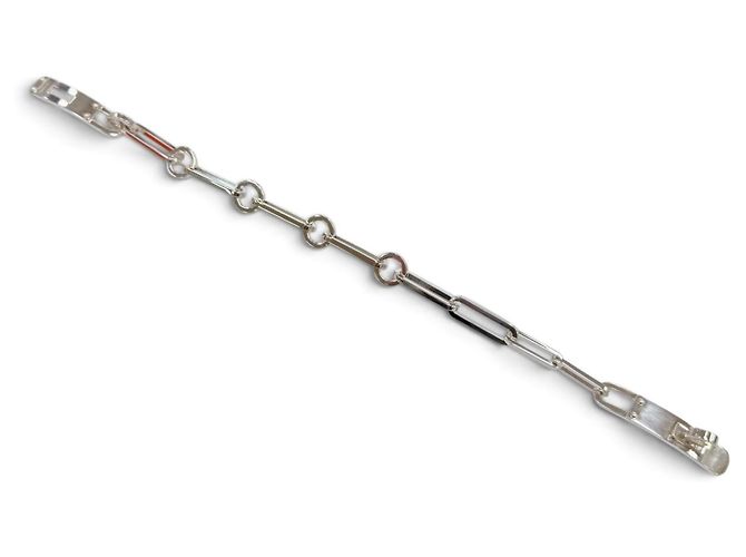 Hermès Bracciale Hermes Kelly Chaine Simple Tour Argento - vista 4