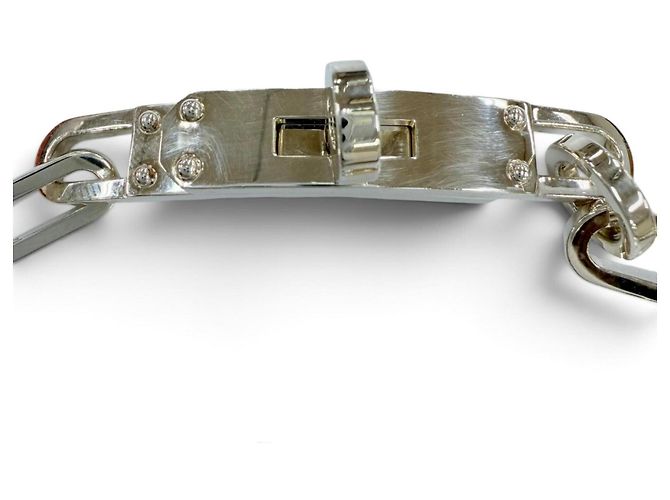 Hermès Bracciale Hermes Kelly Chaine Simple Tour Argento - vista 5