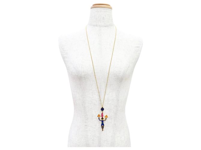 Hermès Hermes 2024 Boucles d'oreilles Artificier Fireworks Pendant Necklace Multicolore D'oro - vista 3