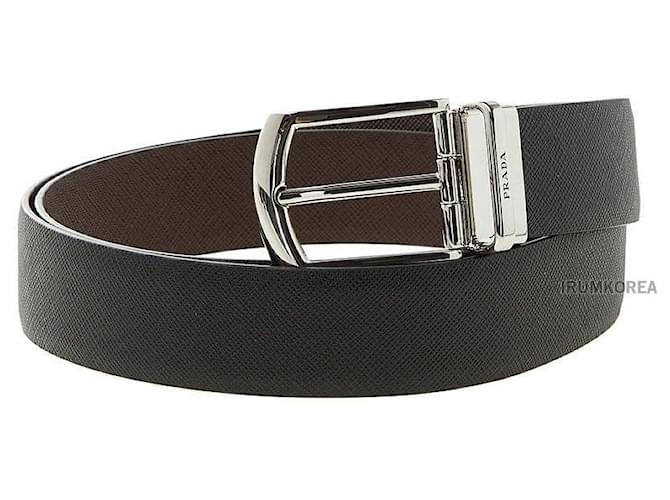 Prada Cuero Saffiano reversible Negro - vista 3
