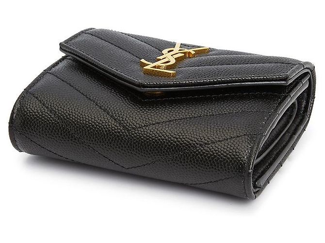 Saint Laurent Cartera Monogram para mujer Negro - vista 4