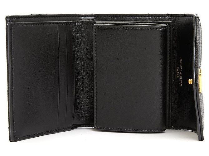 Saint Laurent Cartera Monogram para mujer Negro - vista 5