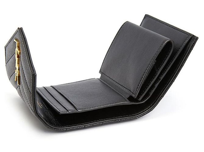 Saint Laurent Cartera Monogram para mujer Negro - vista 7