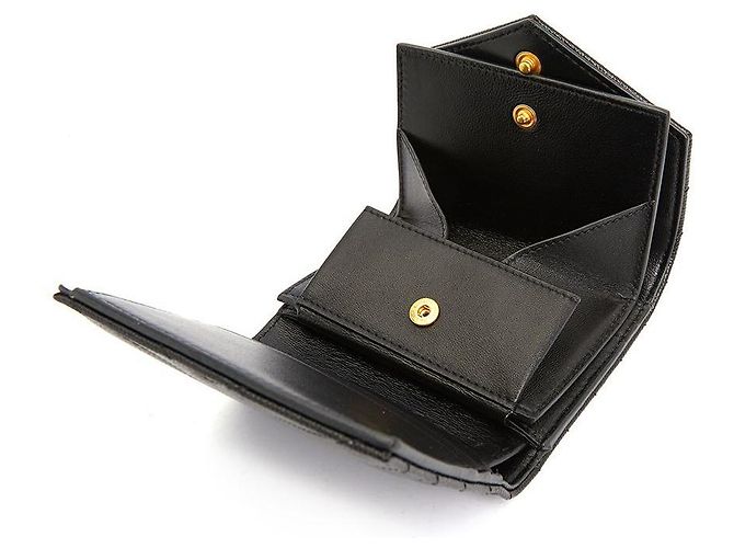 Saint Laurent Cartera Monogram para mujer Negro - vista 8