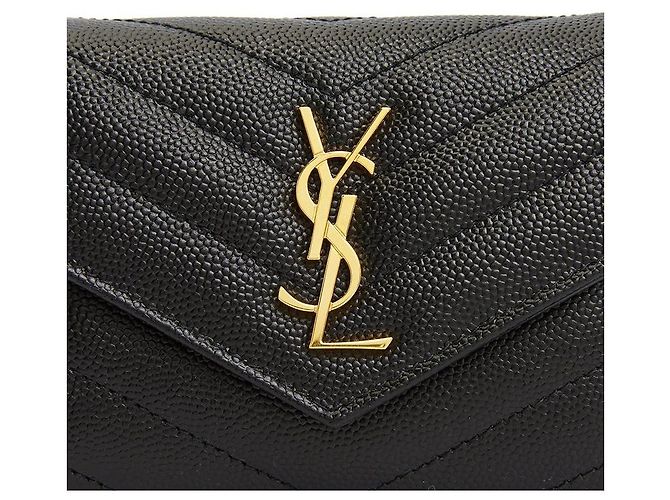 Saint Laurent Cartera Monogram para mujer Negro - vista 9