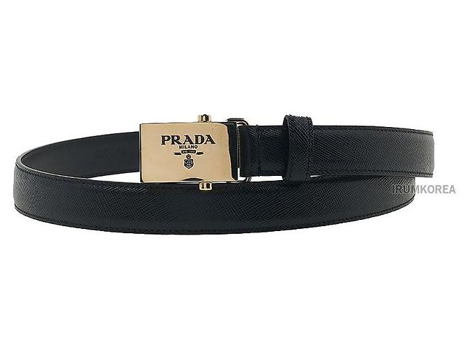 Prada Saffiano-Gürtel für Damen Schwarz - Ansicht 2
