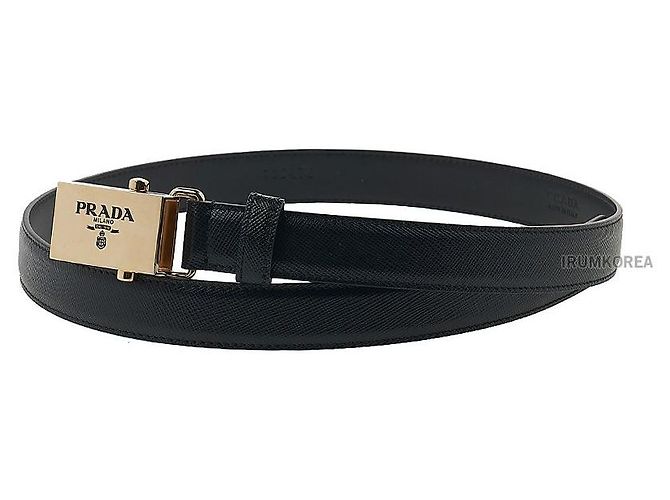 Prada Saffiano-Gürtel für Damen Schwarz - Ansicht 3