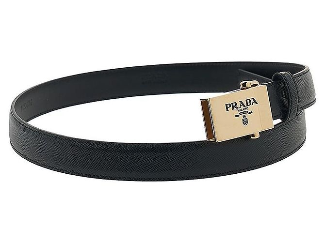 Prada Saffiano-Gürtel für Damen Schwarz - Ansicht 4