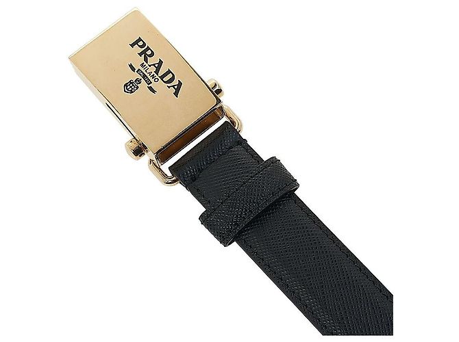 Prada Saffiano-Gürtel für Damen Schwarz - Ansicht 7