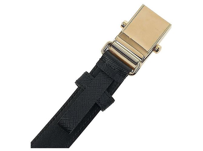 Prada Saffiano-Gürtel für Damen Schwarz - Ansicht 8