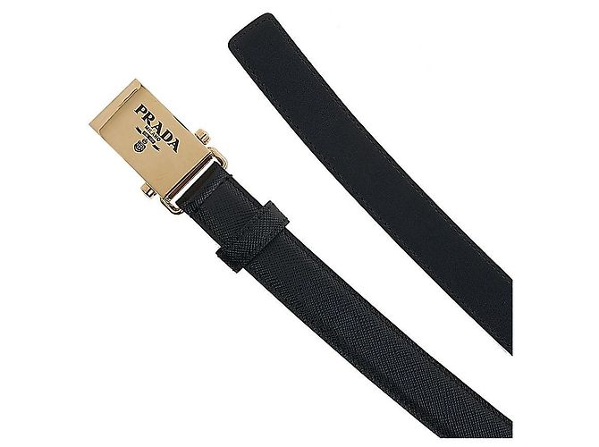 Prada Saffiano-Gürtel für Damen Schwarz - Ansicht 9