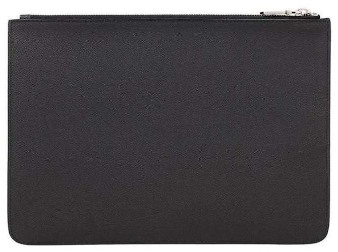 Givenchy Clutch in pelle stampata Rottweiler Nero - vista 3