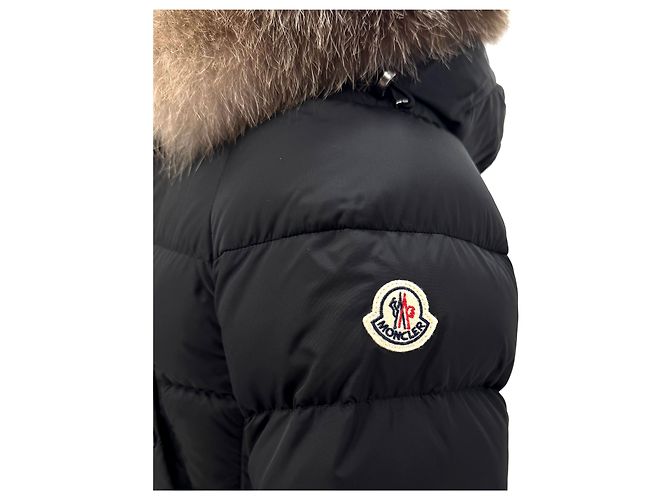 Moncler Clion Fox Fur Women's Down Jacket Black - view 10