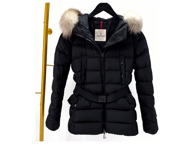 Moncler Clion Fox Fur Women's Down Jacket Black - view 4