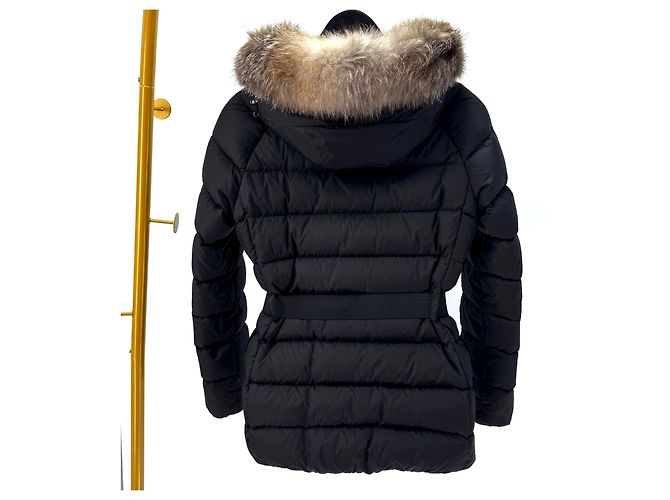 Moncler Clion Fox Fur Women's Down Jacket Black - view 7