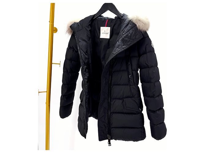 Moncler Clion Fox Fur Women's Down Jacket Black - view 8