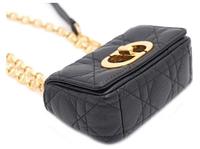 Dior Borsa a spalla Micro Cannage nera CARO Nero - vista 5