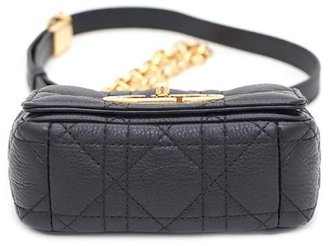 Dior Borsa a spalla Micro Cannage nera CARO Nero - vista 6