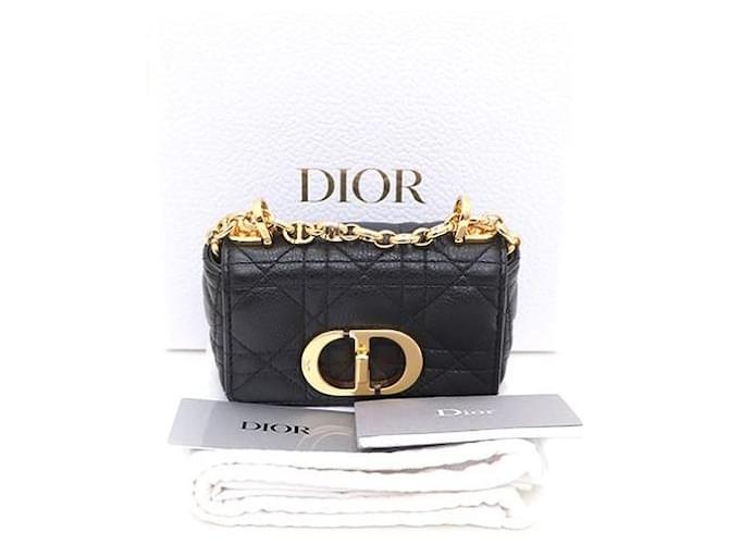 Dior Borsa a spalla Micro Cannage nera CARO Nero - vista 9