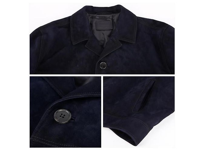 Prada Suede Leather Bomber Jacket Black - view 13