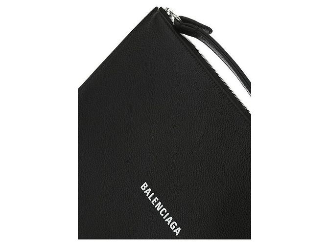 Clutch Balenciaga in pelle nera Nero - vista 5