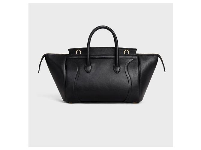 Céline Celine Small New Luggage Surplus Shiny Lambskin Nero - vista 13