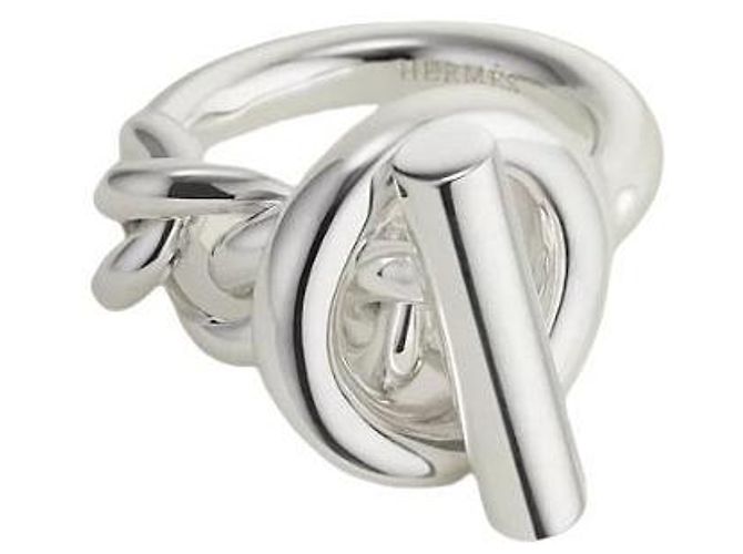 Ring Hermès Anello Croisette Large Model Argento - vista 2