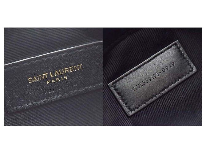 Saint Laurent Clutch matelassé color oro Nero - vista 5