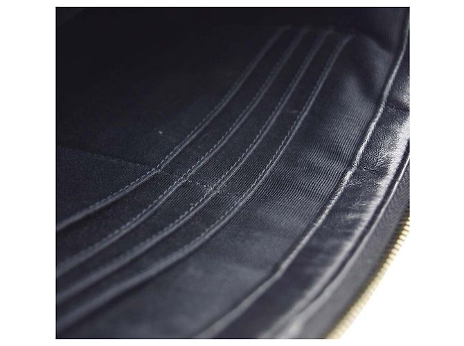 Saint Laurent Clutch matelassé color oro Nero - vista 8